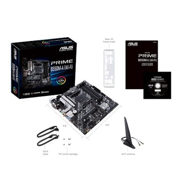ASUS PRIME B550M-A (WI-FI) AMD B550 Emplacement AM4 micro ATX
