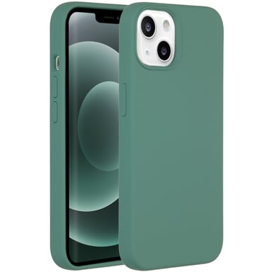 Accezz Coque Liquid Silicone pour Apple iPhone 13 Mini - Vert foncé