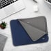 Housse en Néoprène pour Ordinateur Portable 12,5-14'', Pochette Protection PC/Notebook Etui Compatible avec MacBook Air/Pro 13.3'', Bleu Marine/Gris