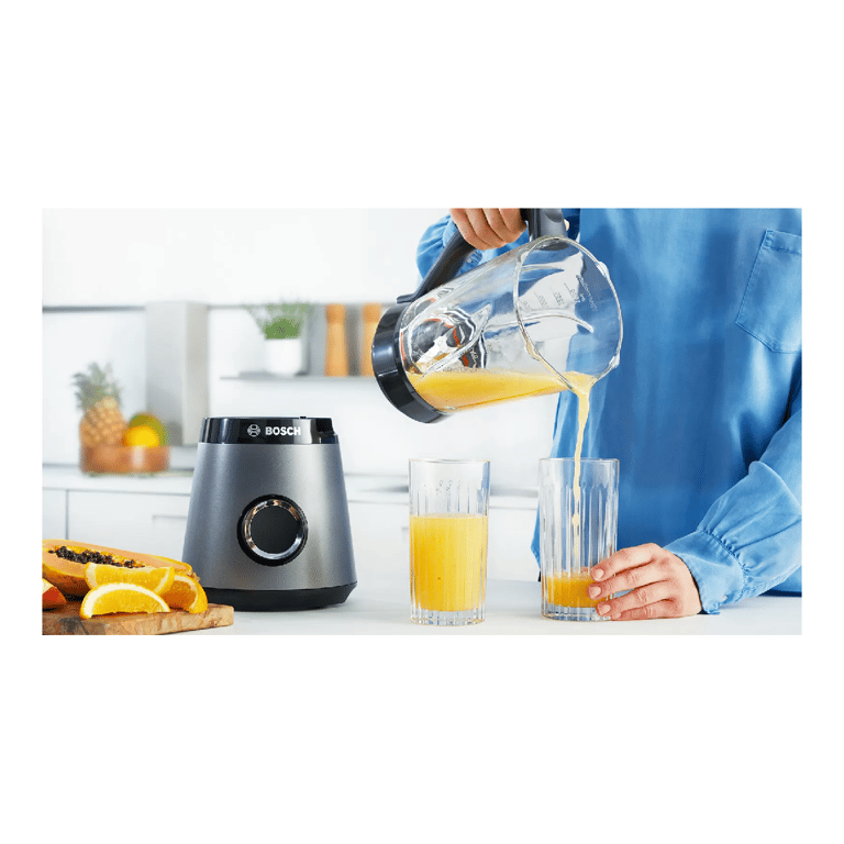 Blender Bosch MMB6172S – 1200W, Bol Verre 2L, 2 Vitesses, Turbo - vue 4