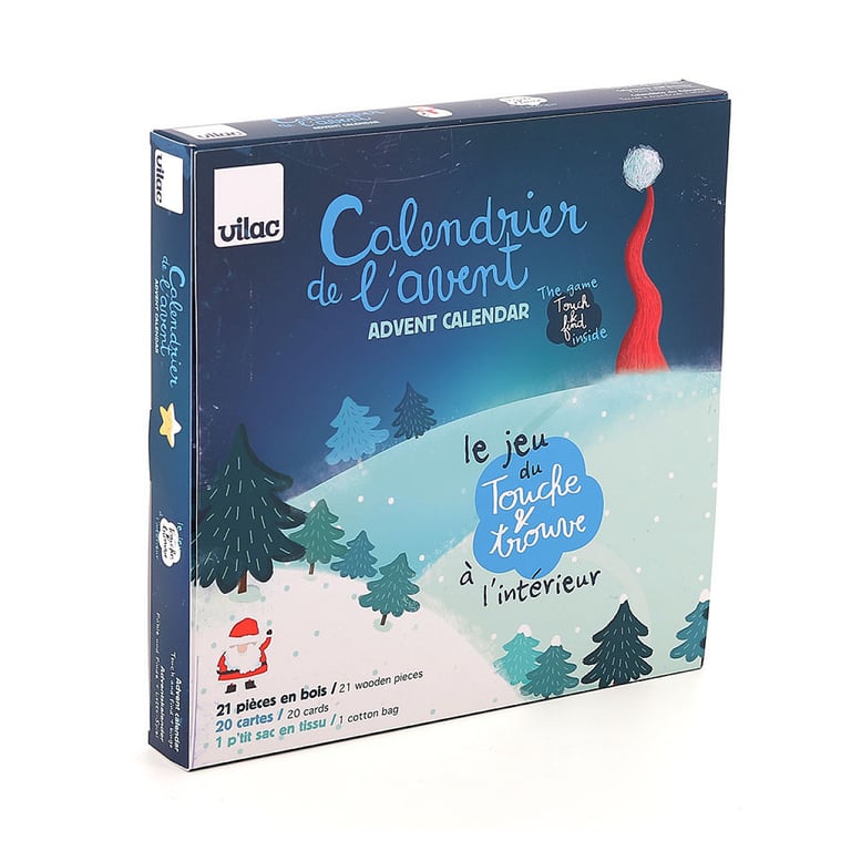 Calendrier de 'Avent Touche et Trouve Jeu Éducatif en Bois Neuf - vue 3