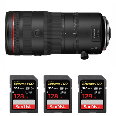 Objetivo Canon RF 24-105mm F2.8 L IS USM Z + 3 SanDisk 128GB Extreme PRO UHS-II + Ebook ''20 consejos para fotos que impactan''