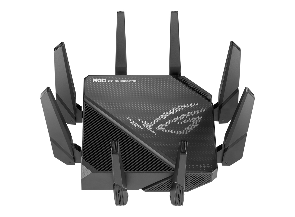 ASUS ROG Rapture GT-AX11000 Pro router inalámbrico Gigabit Ethernet Tribanda (2,4 GHz/5 GHz/5 GHz) Negro