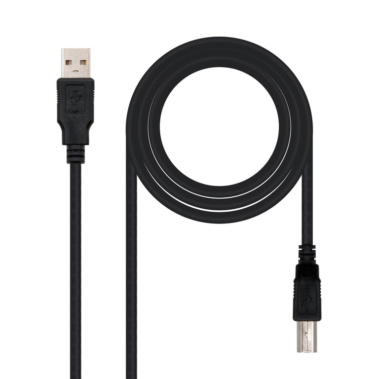 Nanocable 10.01.0103-BK câble USB USB 2.0 1,8 m USB A USB B Noir - Excellent état Comme neuf - N/A reconditionné disponible sur Pixmania