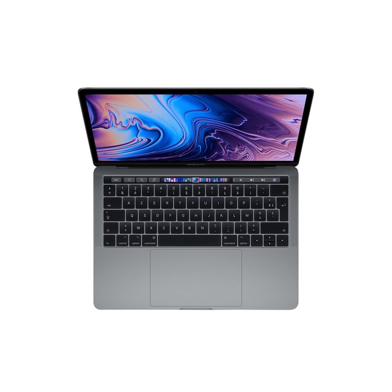 Macbook Pro Core i5 (2018) 13.3', 2.3 Ghz 256 Go 8 Go Intel Iris Graphics 655, Gris sidéral - AZERTY  + Magic Mouse 2 Bleue