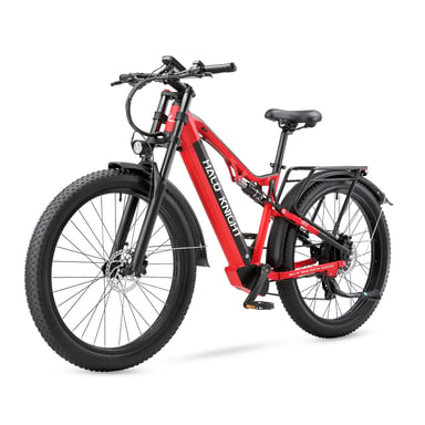 VéLo Électrique HALO KNIGHT H03 | Vitesse Max 25 km/h | Autonomie 40 km | Moteur 1000W | Batterie 48V 19.2Ah | Pneus 27.5 Pouces | Rouge