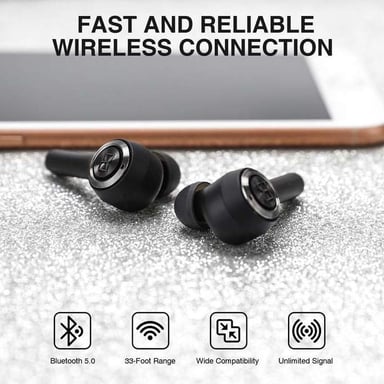 Écouteurs Intra True Wireless Clarity 102 Airlinks, Noir