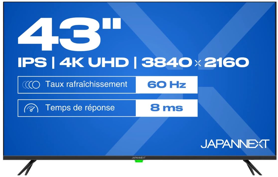 Écran PC JAPANNEXT JN IPS430UHD60F 43 UltraHD 4K 60Hz IPS HDR Haut parleurs - vue 2