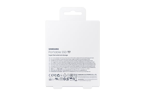 SSD EXT SAMSUNG T7 1TO rojo metálico USB 3.2 Gen 2 MU-PC1T0R/WW