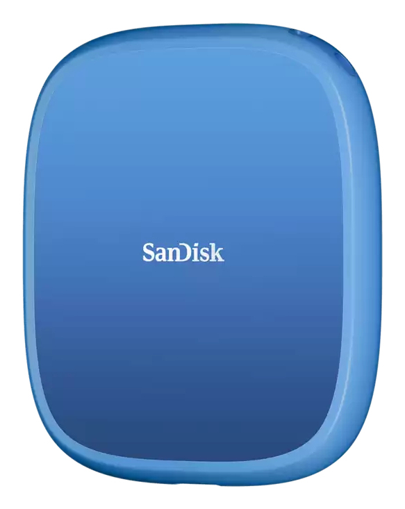 SanDisk SDSSDE62C-2T00-G25 lecteur à circuits intégrés externe 2 To USB Type-C 3.2 Gen 2 (3.1 Gen 2) Bleu - Neuf