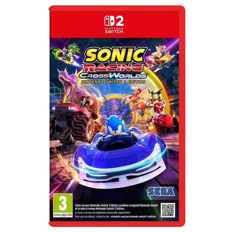 Sonic Racing: CrossWorlds Nintendo Switch 2 Edition SEGA Jeu de course Nintendo Switch 2 Boîte standard Multicolore - Neuf