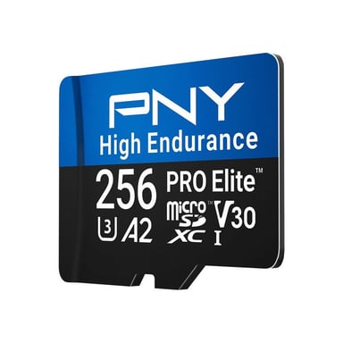 Tarjeta de memoria microSDXC PNY PRO Elite High Endurance 256 GB UHS-I A2 Negra