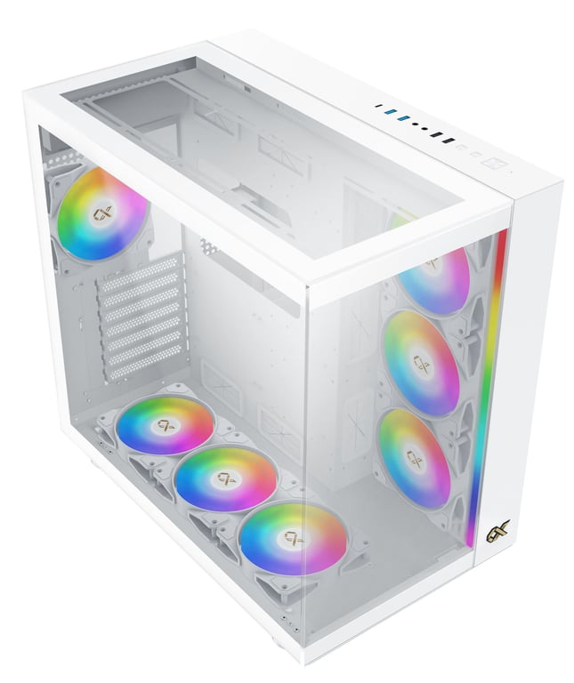 Boitier PC Moyen Tour E ATX Xigmatek Ultra RGB avec panneaux vitrés - vue 8