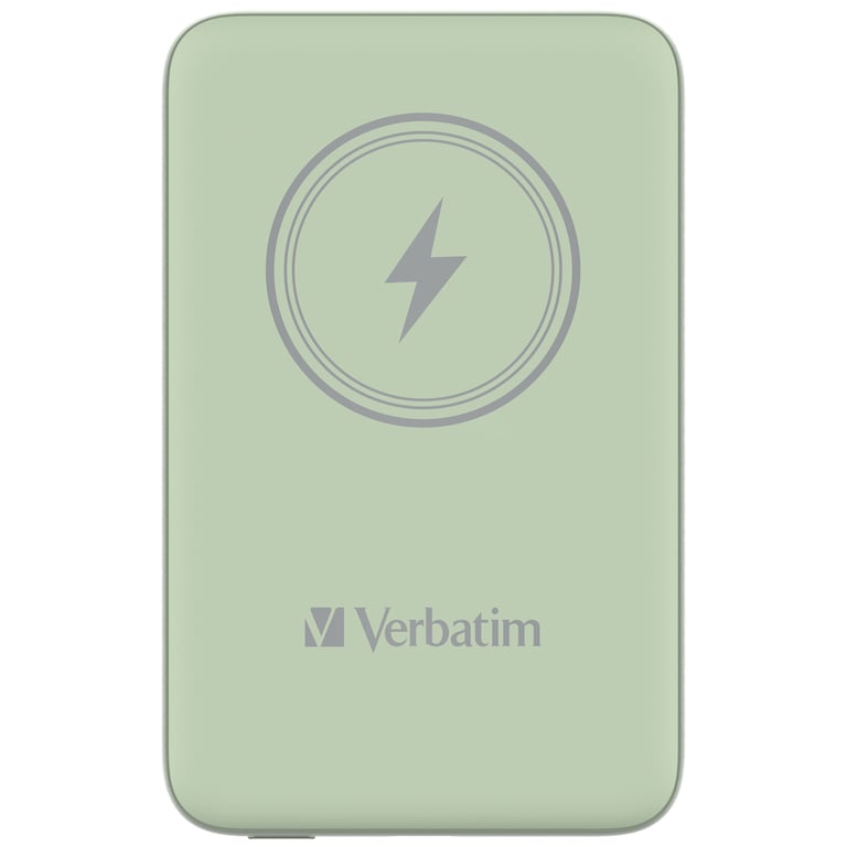 Verbatim Charge 'n' Go Lithium Polymère (LiPo) 10000 mAh Recharge sans fil Vert - Neuf