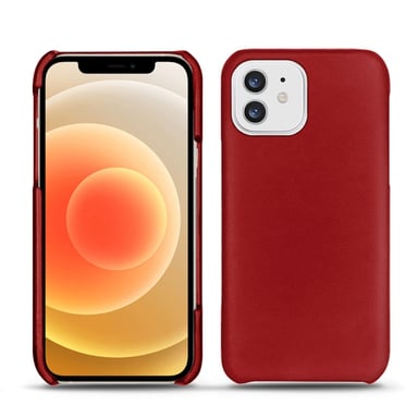Apple iPhone 12 mini Funda de piel - Tapa trasera - Rojo - Piel lisa