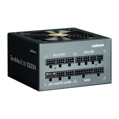 Alimentation PC ZALMAN TeraMax II SE 1000W 80+ Gold modulaire compatible PCI-E 5.1 12VHPWR Gris foncé
