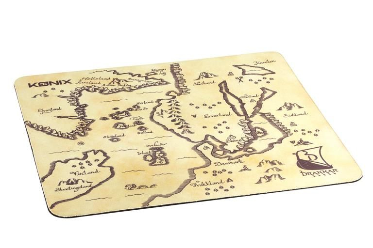 Tapis Souris Konix Drakkar – Gaming, Surface Optimisée, Antidérapante