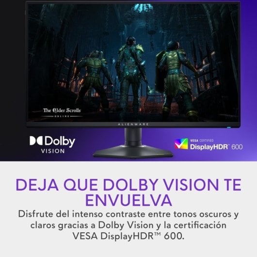 Dell Alienware AW2725QF 27  LED IPS UltraHD 4K 180Hz Altura Ajustable HDR 600 G-SYNC Compatible - Neuf