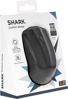 Ratón inalámbrico T'nB Shark (negro)