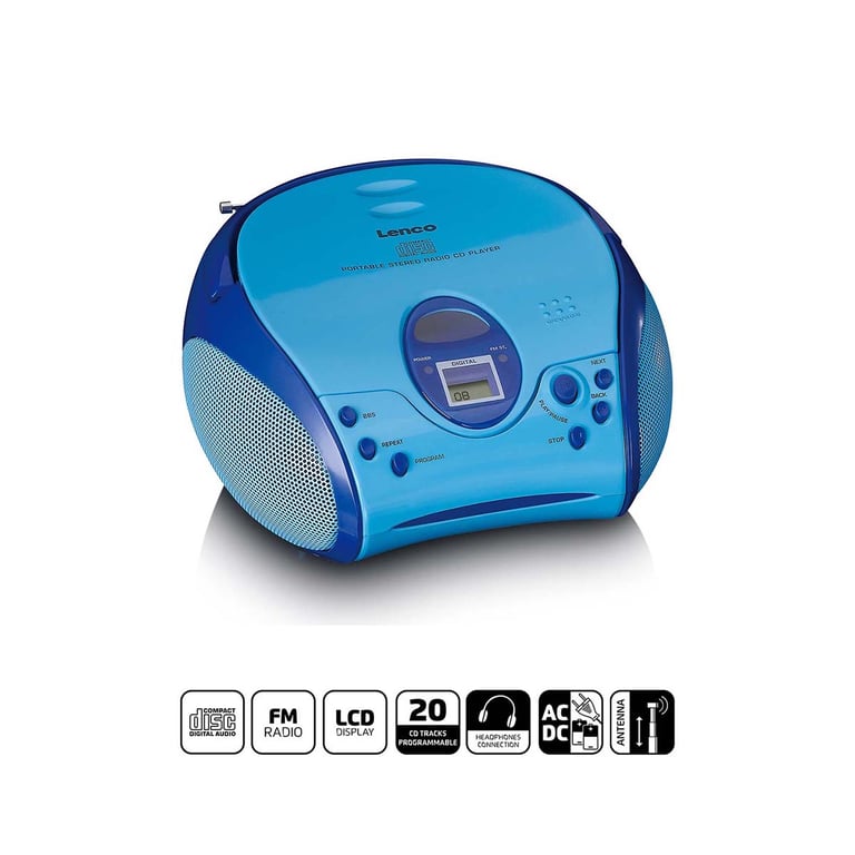 Boombox CDFM Modèle SCD 24 Kids avec Écran LCD et Antenne Télescopique Neuf - vue 2