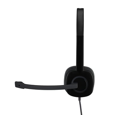 Logitech H151 Stereo Headset Casque multidispositif avec commandes intégrées - Neuf Noir - vue 2