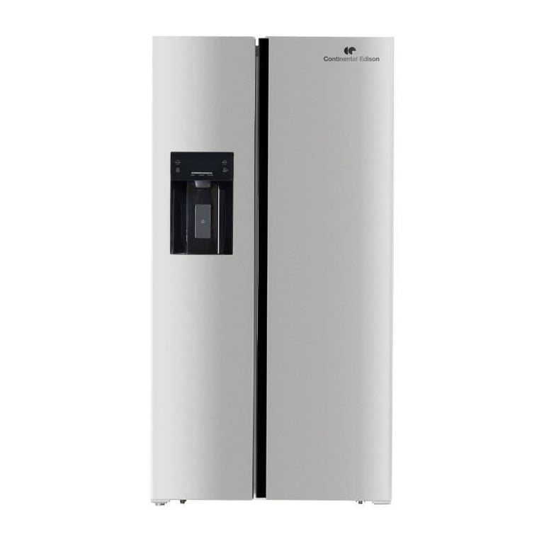 Réfrigérateur américain Continental Edison CERANF556IX1 556 L No Frost distributeur eau & glaçons Inox argent - Neuf
