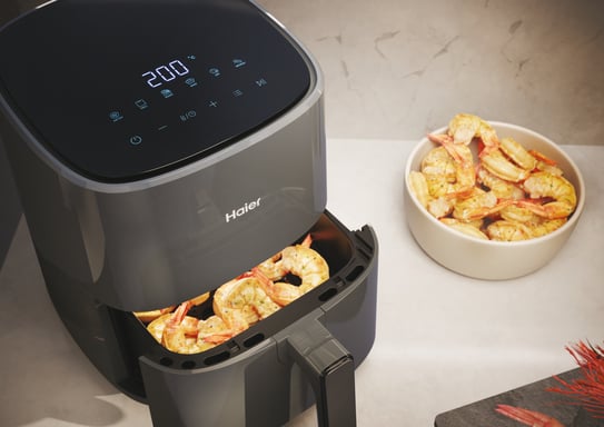 Haier HAF5P 011 Sencillo 5 L Independiente 1500 W Freidora de aire caliente Negro