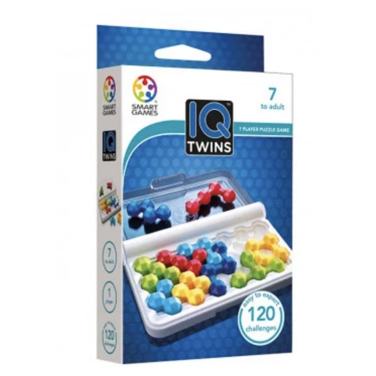 Smart Games Jeu De Logique Iq Iq Twins Bleu Bois