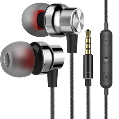 Blukar KM9203-EP écouteurs intra-auriculaires HD avec micro haute sensibilité et contrôle du volume & isolation du bruit
