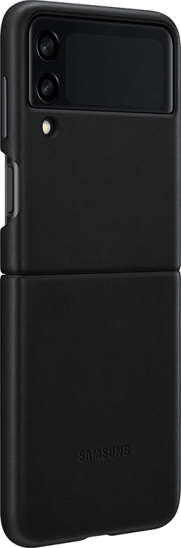 Coque en Cuir pour Samsung G Z Flip 3 Noire Samsung