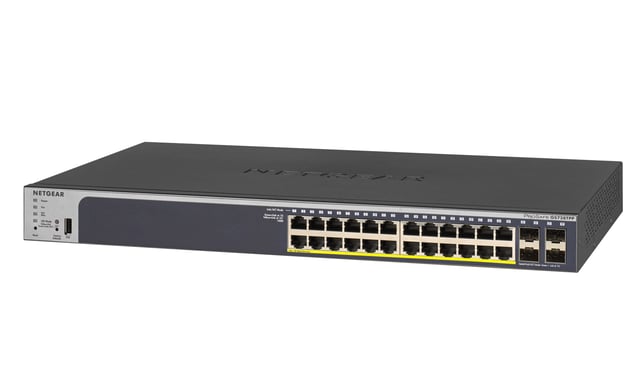 NETGEAR GS728TPP Gestionado L2/L3/L4 Gigabit Ethernet (10/100/1000) Energía sobre Ethernet (PoE) 1U Negro