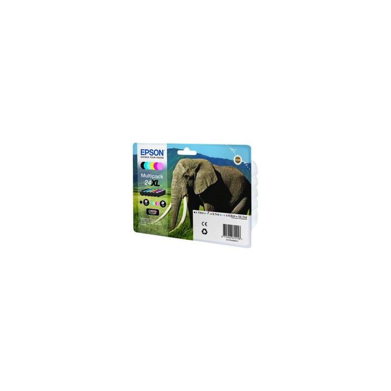 Cartouche Epson Elephant 24XL Multipack 6 couleurs haut rendement - vue 2