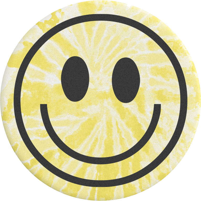 PopSockets Grip Tie Dye Smiley black/yellow