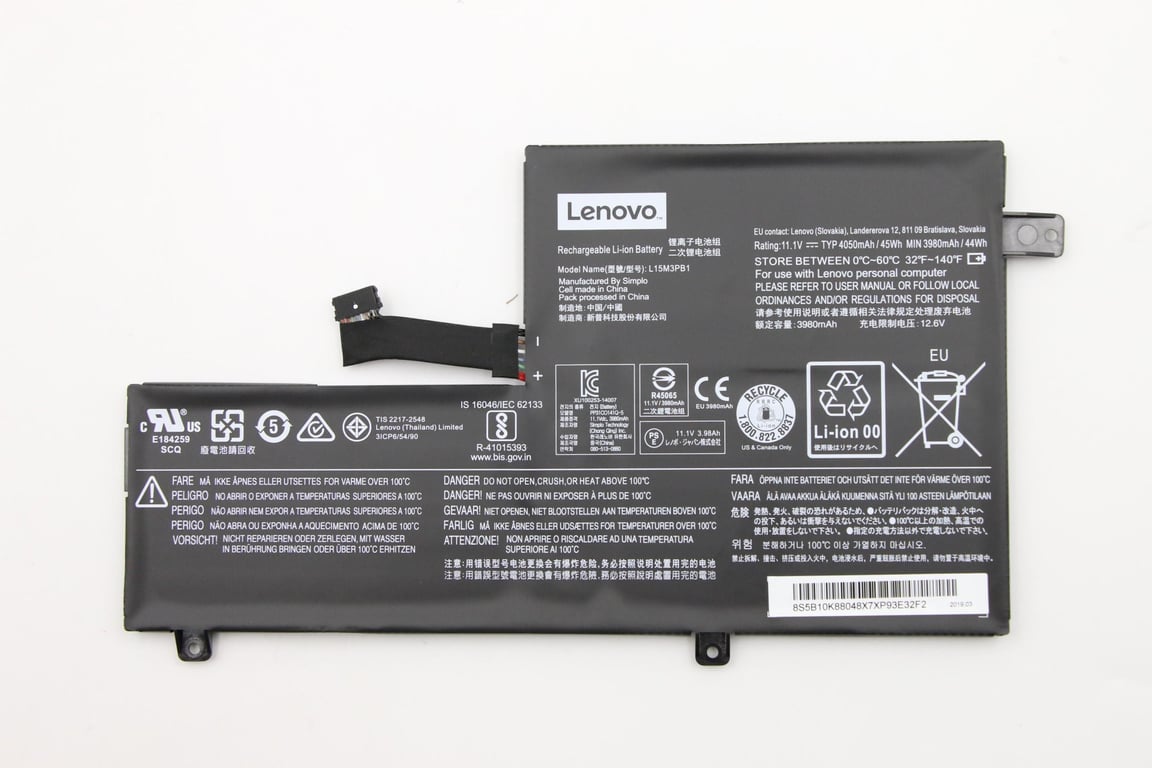 Lenovo 5B10K88048 composant de laptop supplémentaire Batterie Neuf