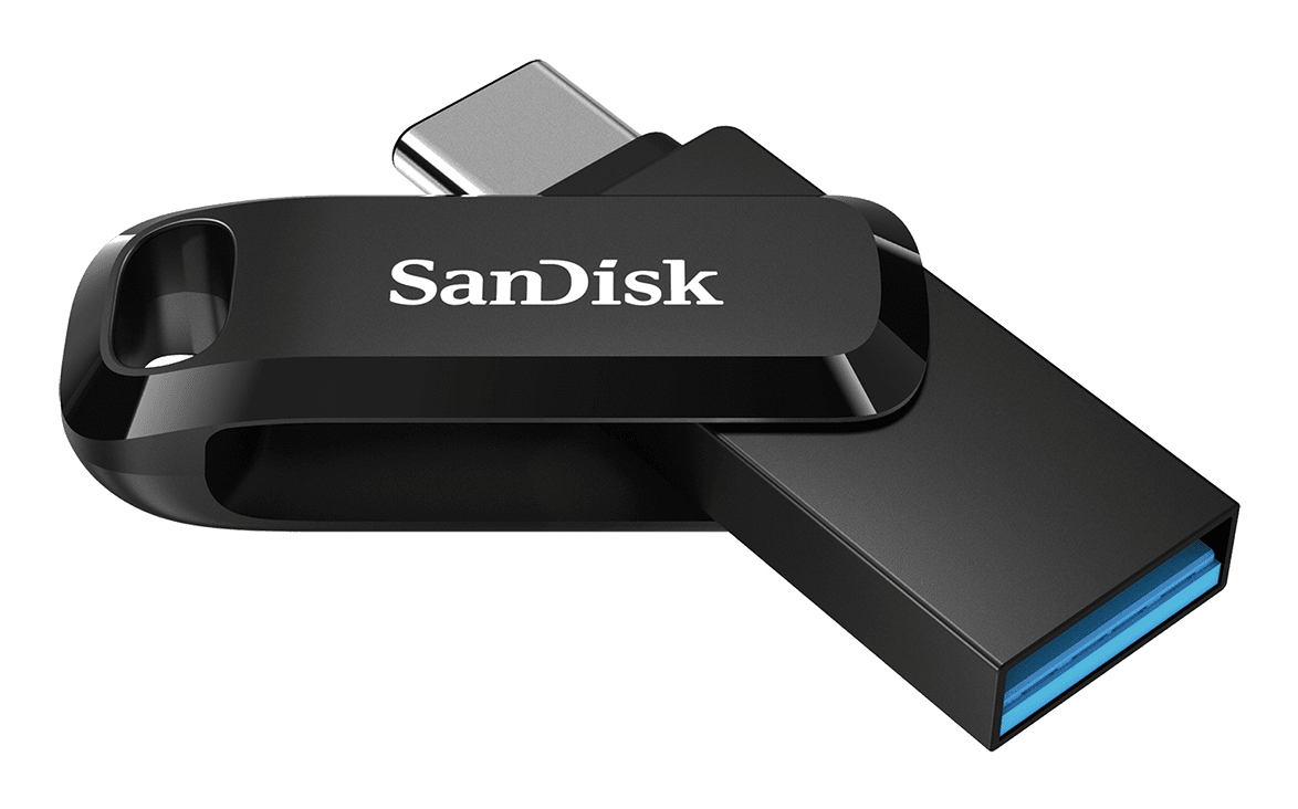 SanDisk Ultra Dual Drive lecteur USB flash 128 Go USB Type-A / USB Type-C 3.2 Gen 1 (3.1 Gen 1) Noir, Argent - Neuf