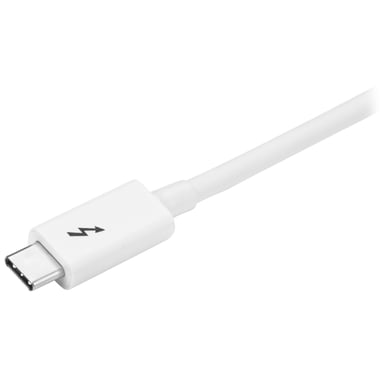 StarTech.com Cable Thunderbolt 3 Pasivo de 2m - 20Gbps - PD 100W - Vídeo 4K - Cable Thunderbolt - Certificado Thunderbolt - Compatible con USB4 / Modo