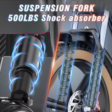 Vélo de montagne électrique Ridstar Q20 LUXE 1000W 48V 20Ah Batterie 20'' Fat Tire pour adulte