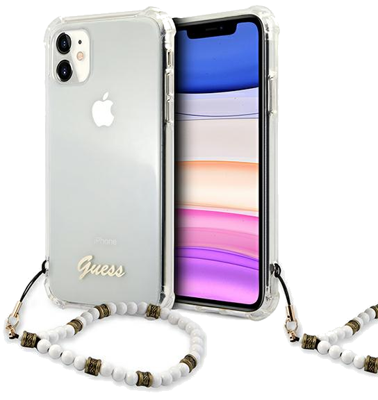 Étui Guess pour iPhone 11 6.1 White Pearl