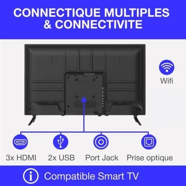 TV HD - 32'' (81 cm) - Smart Vidaa - Wifi Bluetooth - 3xHDMI - 2xUSB - CELED32SVHD25B6