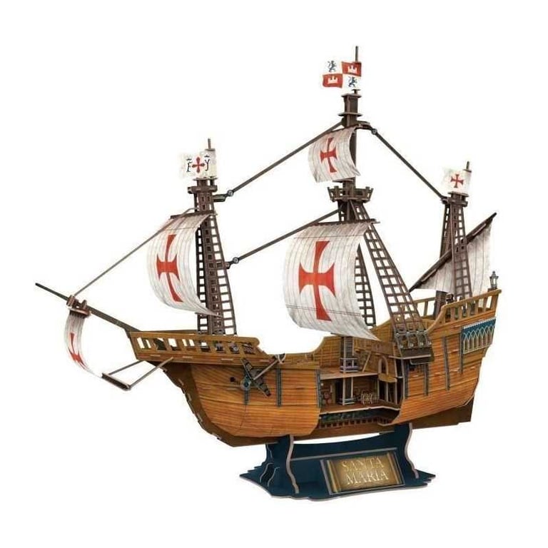 Puzzle 3D Bateau Santa Maria Jeu de construction EXPLORA 204 pièces Dès - vue 3