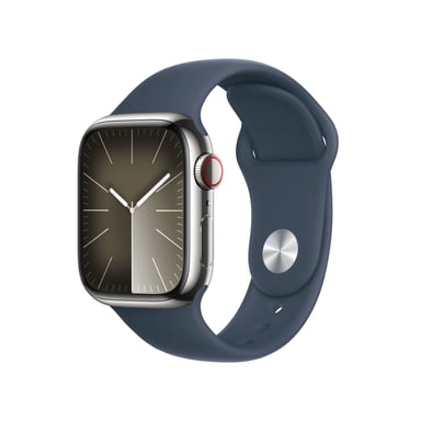 Apple Watch Series 9 41 mm Numérique 352 x 430 pixels Écran tactile 4G Argent Wifi GPS (satellite), S/L