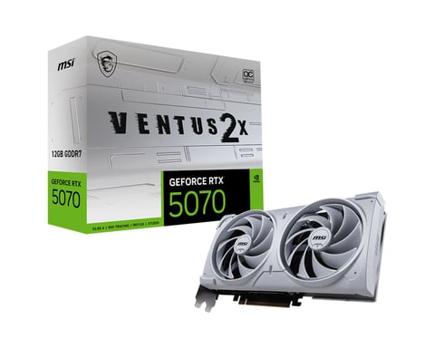 MSI GeForce RTX5070 VENTUS 2X OC Bianco NVIDIA GeForce RTX 5070 12 GB GDDR7
