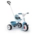 Tricycle Smoby Be Move Bleu avec Canne et Roues Silencieuses