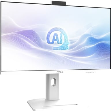 MSI Modern AM273QP AI 1UM-081FR Intel Core Ultra 7 155H 68,6 cm (27 ) 2560 x 1440 pixels PC All-in-One 32 Go DDR5-SDRAM 1 To SSD Windows 11 Home Wi-Fi 6E (802.11ax) Blanc - Neuf Blanc - vue 3