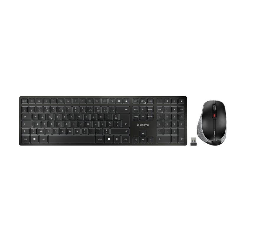 CHERRY DW 9500 SLIM clavier incluse Universel RF sans fil + Bluetooth AZERTY Français Neuf