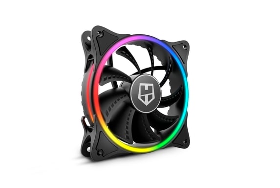 NOX NXHUMMERXFAN sistema di raffreddamento per computer PC case Fan 12 cm Nero