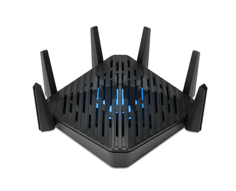 Acer Predator Connect W6 Wi Fi 6E routeur sans fil Gigabit Ethernet Tri-bande (2,4 GHz / 5 GHz / 6 GHz) Noir - Neuf