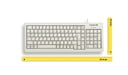 CHERRY XS G84-5200 clavier Bureau USB + PS/2 AZERTY Français Gris