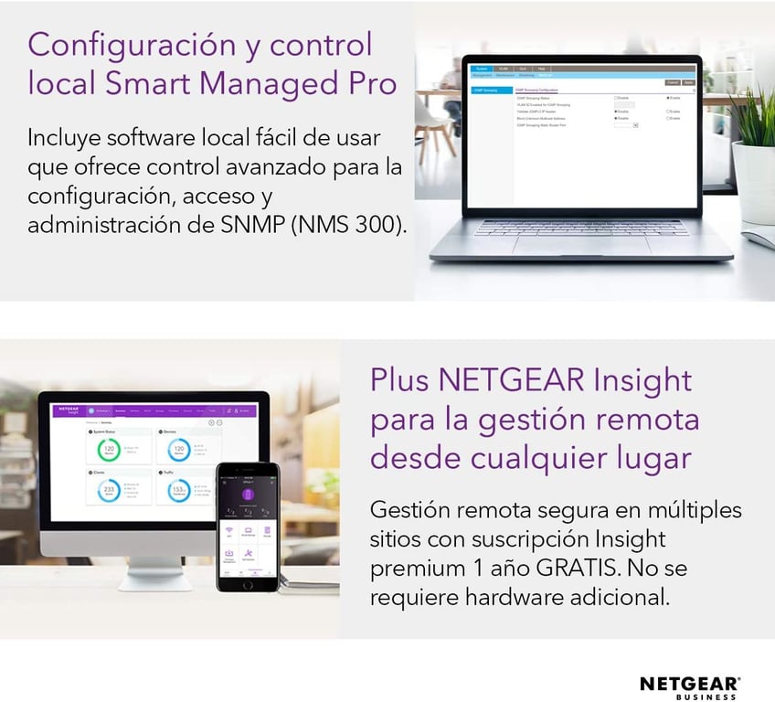 NETGEAR GS716TP 100EUS commutateur réseau Géré L2L3L4 Gigabit Ethernet 101001000 Connexion Ethernet supportant 'alimentation via ce port PoE Neuf - vue 4