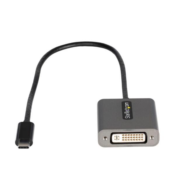 StarTech.com Adaptateur USB C vers DVI Adaptateur Dongle USB C vers DVI D 1920x1200p USB Type C vers ÉcransAffichages DVI Convertisseur Graphique Compatible Thunderbolt 3 Câble Intégré 30cm Neuf - vue 3